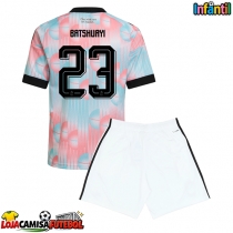 Camisa de Futebol Bélgica Michy Batshuayi #23 Equipamento Secundário Infantil Mundo 2026 Manga Curta (+ Calças curtas)